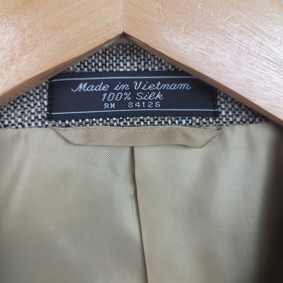 Bert Pulitzer Men Pure Silk Tweed Sports Coat/ Blazer Size 44S - Picture 3 of 7